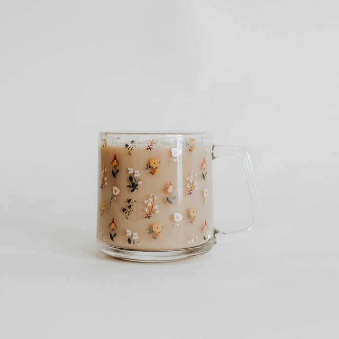 Mountain Wildflowers Glass Mug