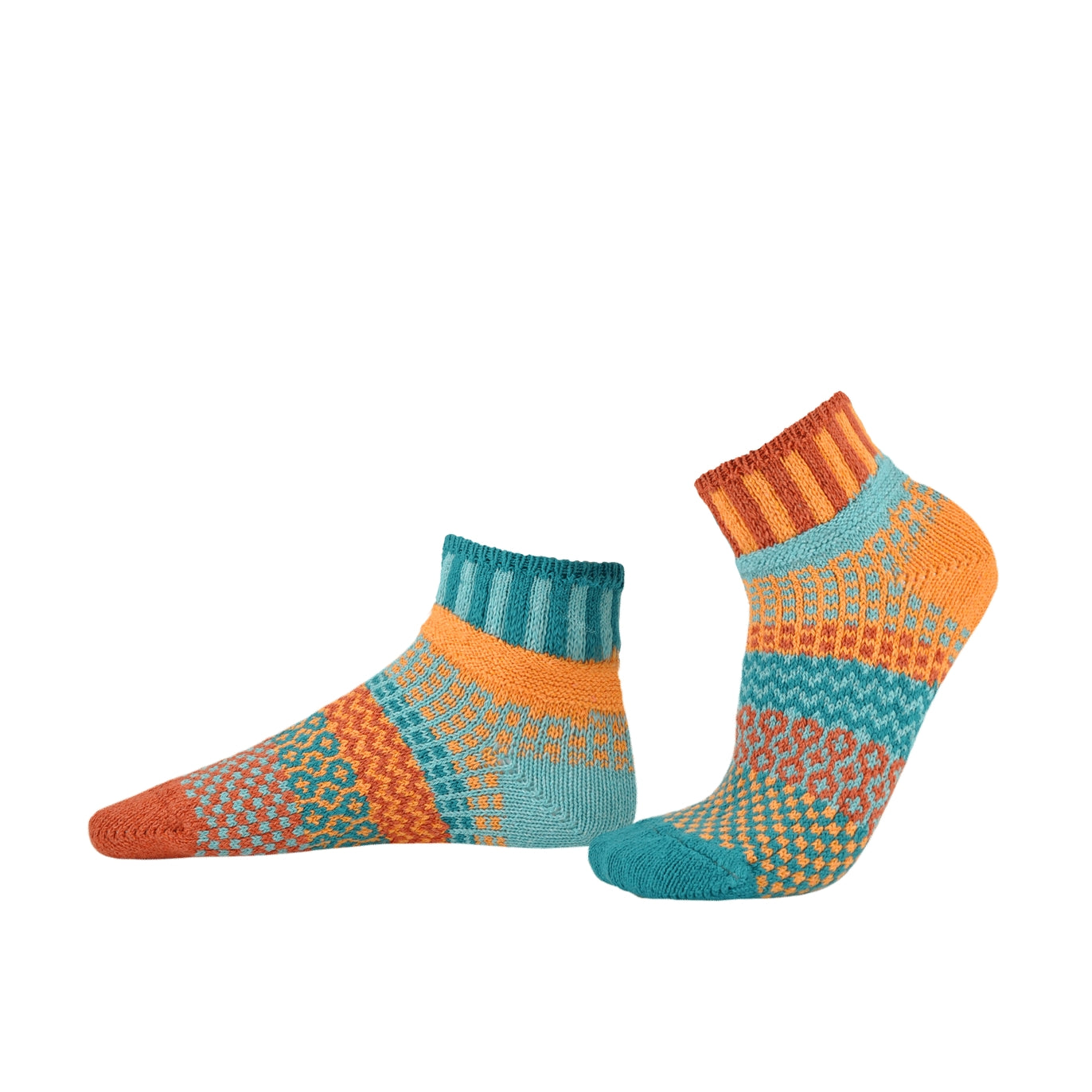 Multicolor Eco Friendly Quarter Socks