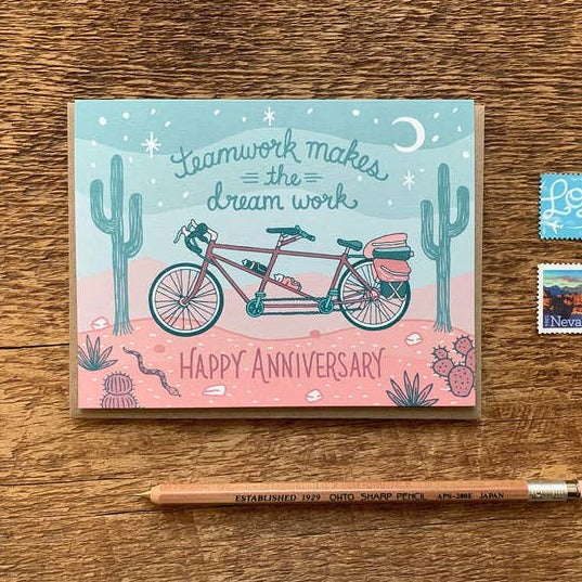 Tandem Anniversary Card