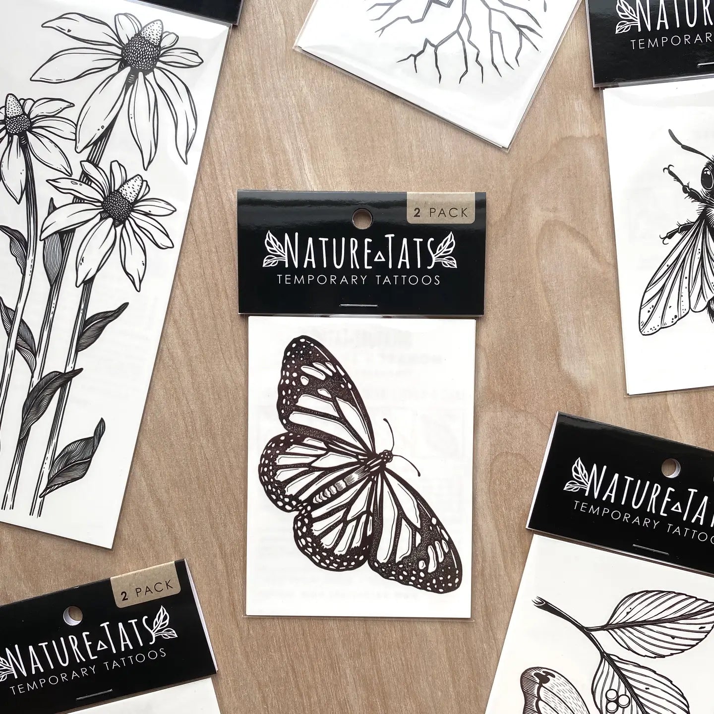 Monarch Butterfly Temporary Tattoo