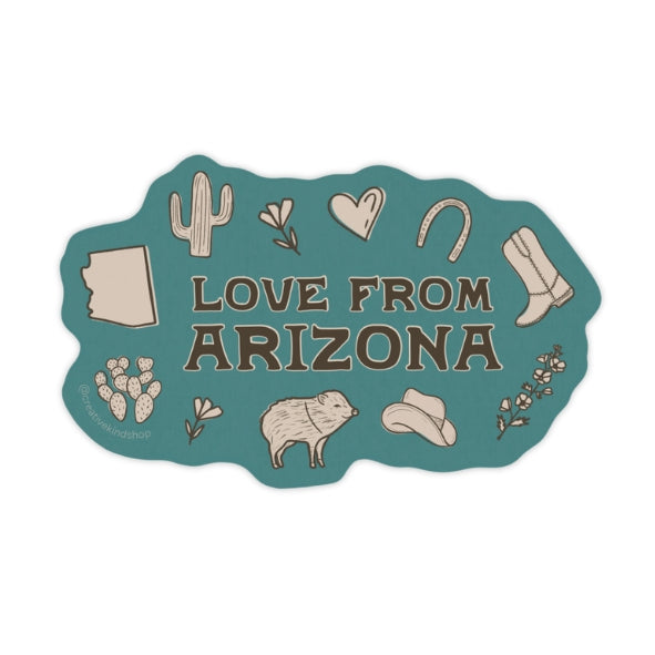 Love From Arizona Sticker