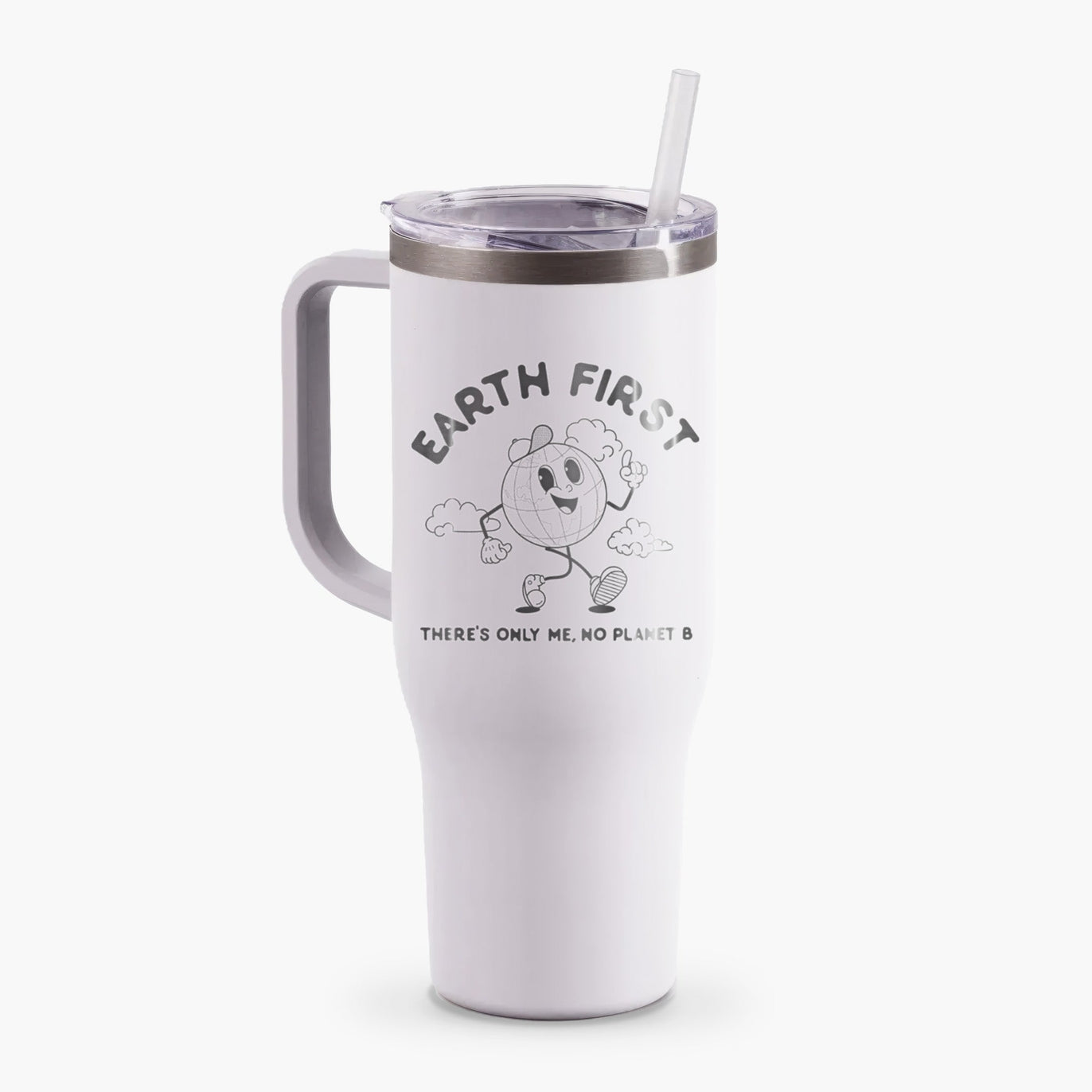 White 40oz Engraved Tumbler
