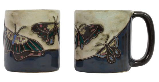 Butterfly Round Stoneware Mug
