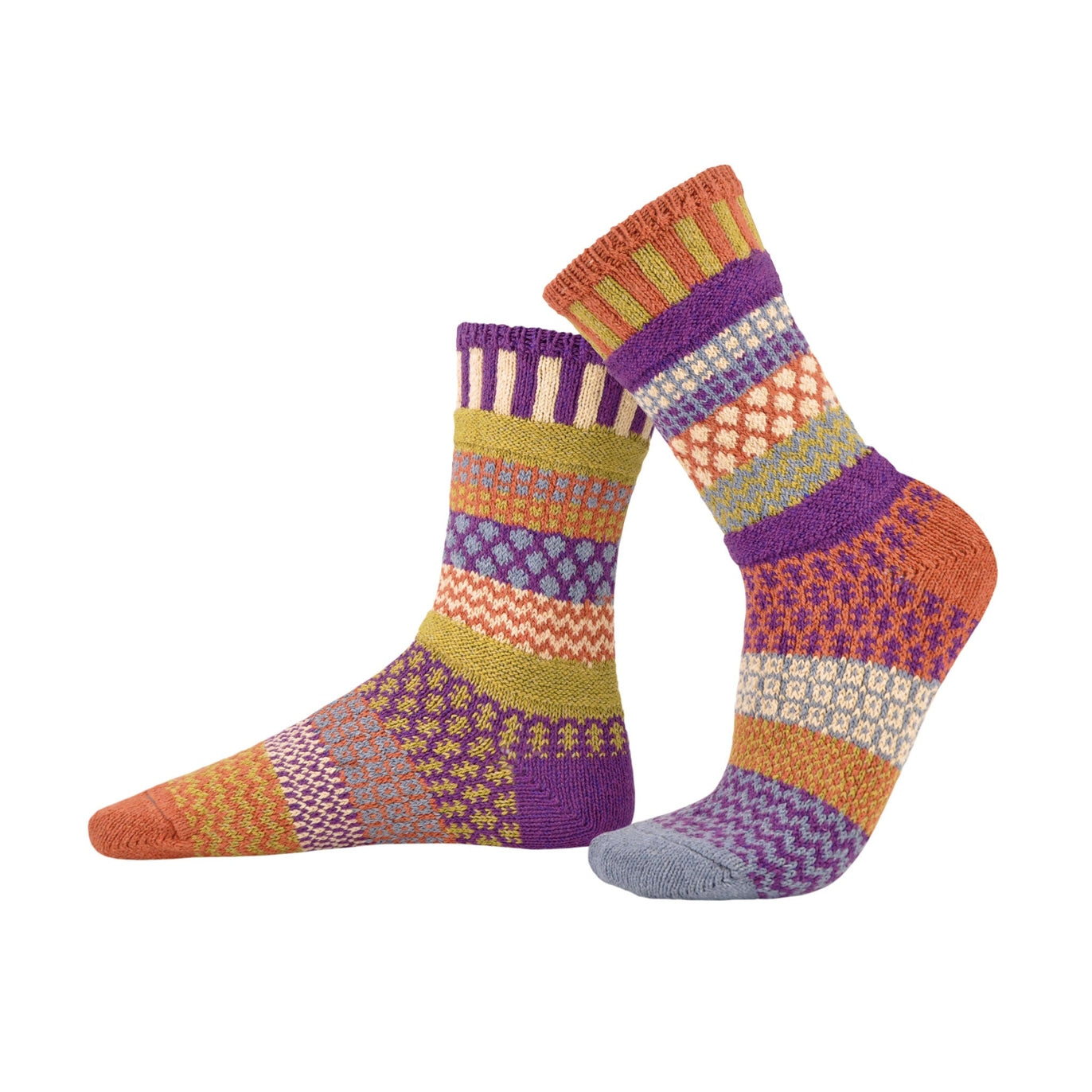 Multicolor Eco Friendly Crew Socks