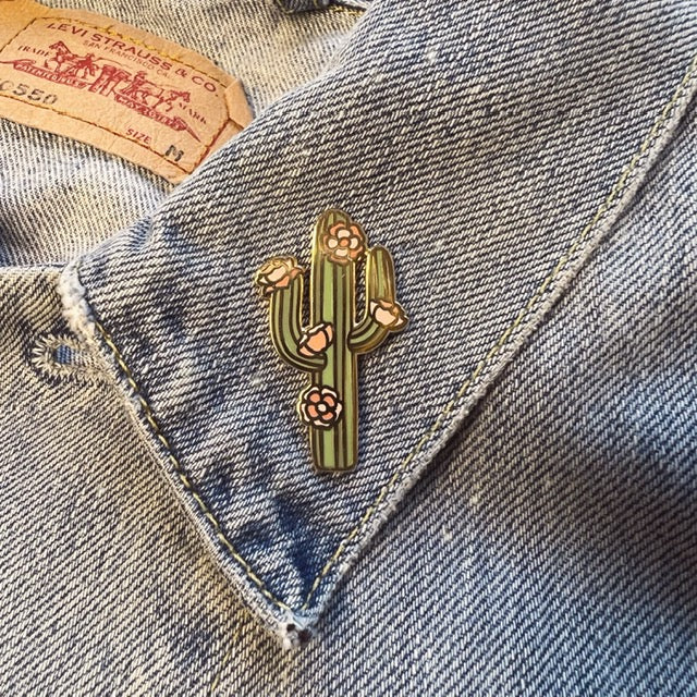 Saguaro Cactus Enamel Pin