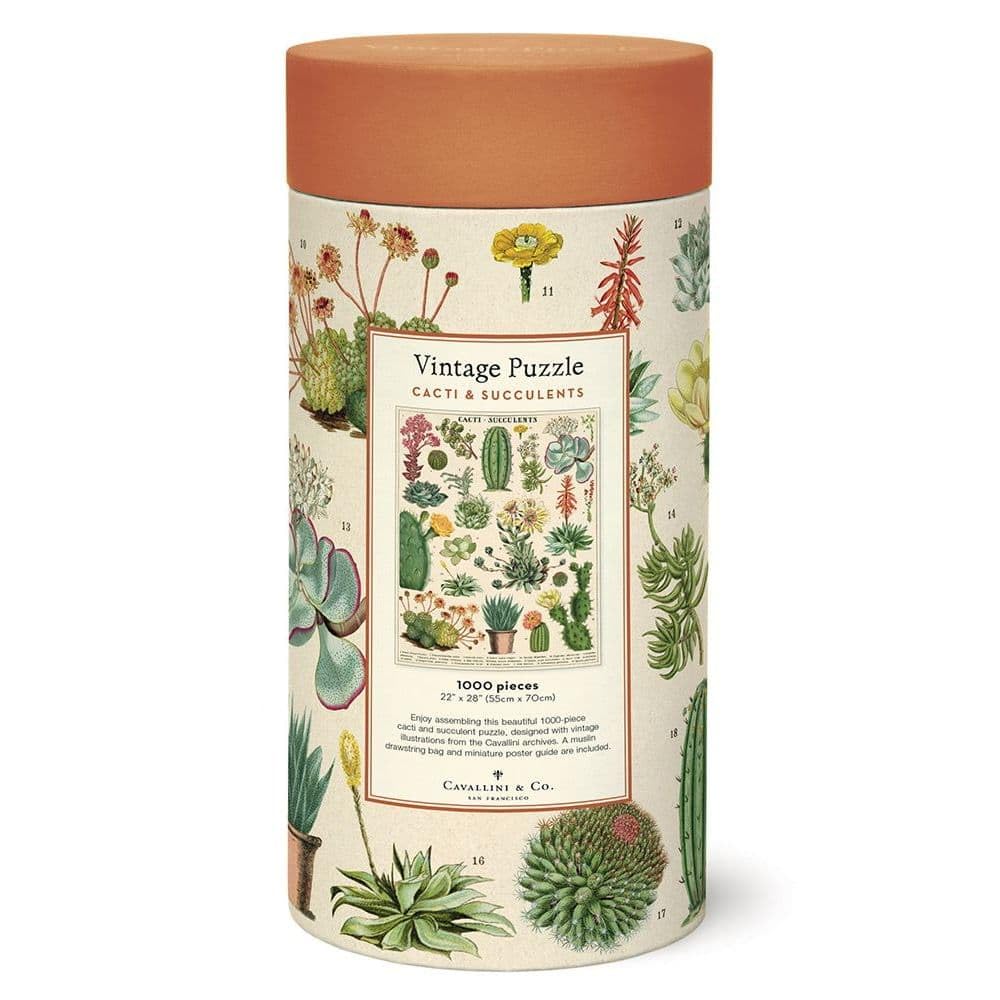 Cacti & Succulents Vintage Puzzle