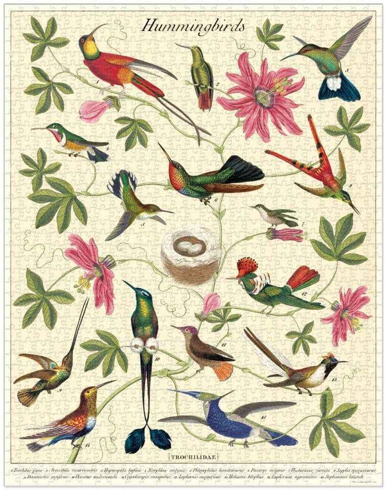 Hummingbird Vintage Puzzle