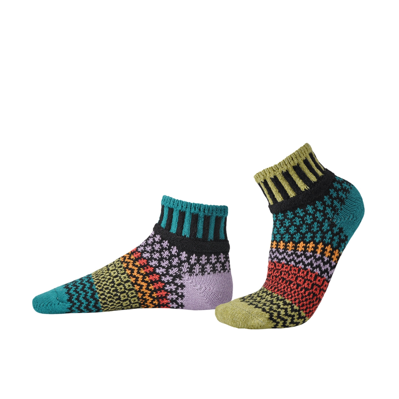 Multicolor Eco Friendly Quarter Socks