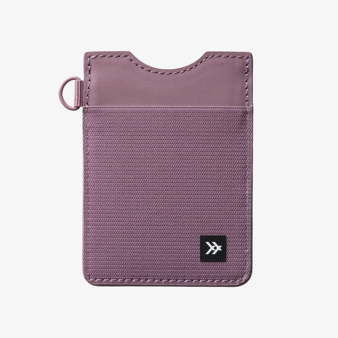 Thread Solid Color Vertical Leather Elastic Wallet