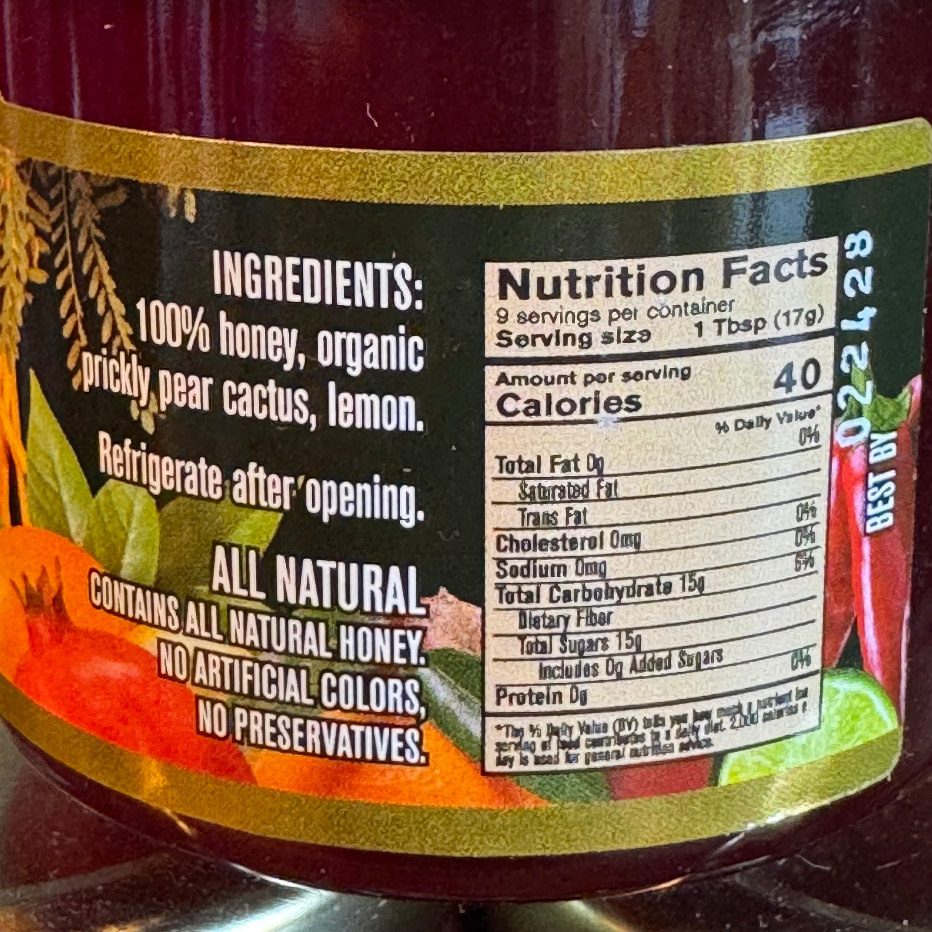 Prickly Pear Honey 5 oz