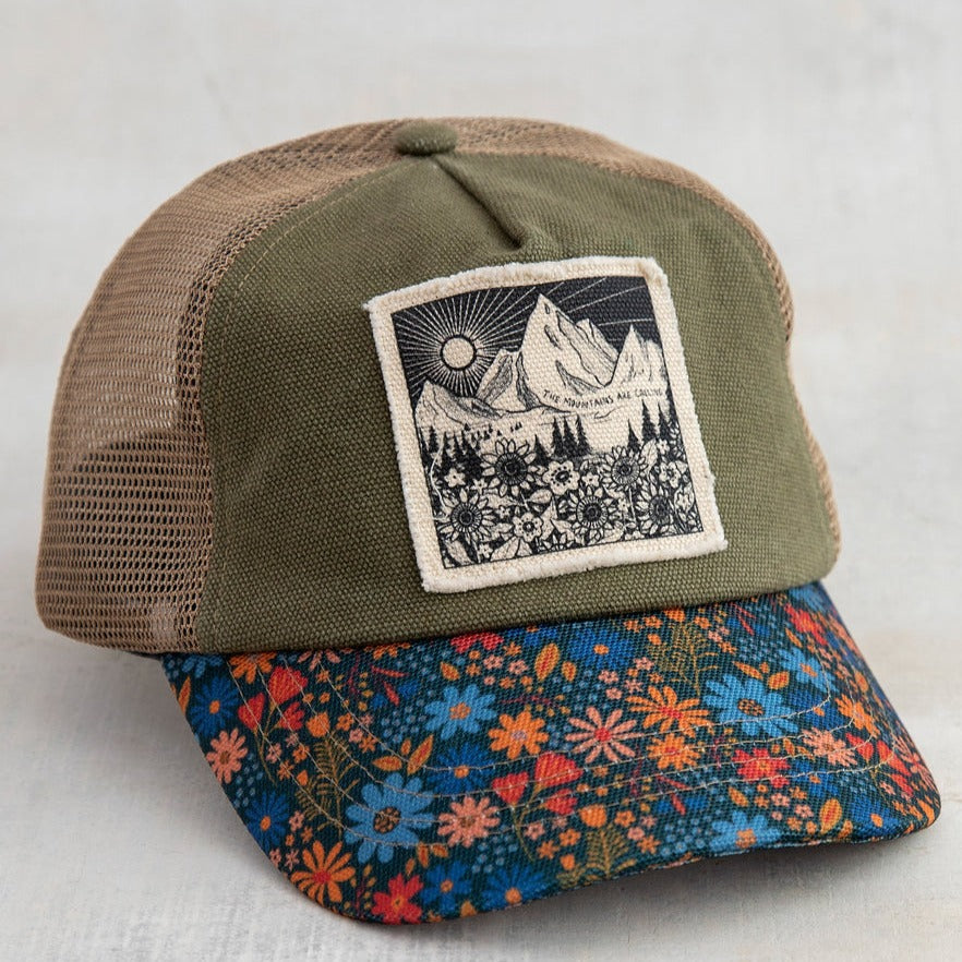 Canvas Trucker Hat - Mountains