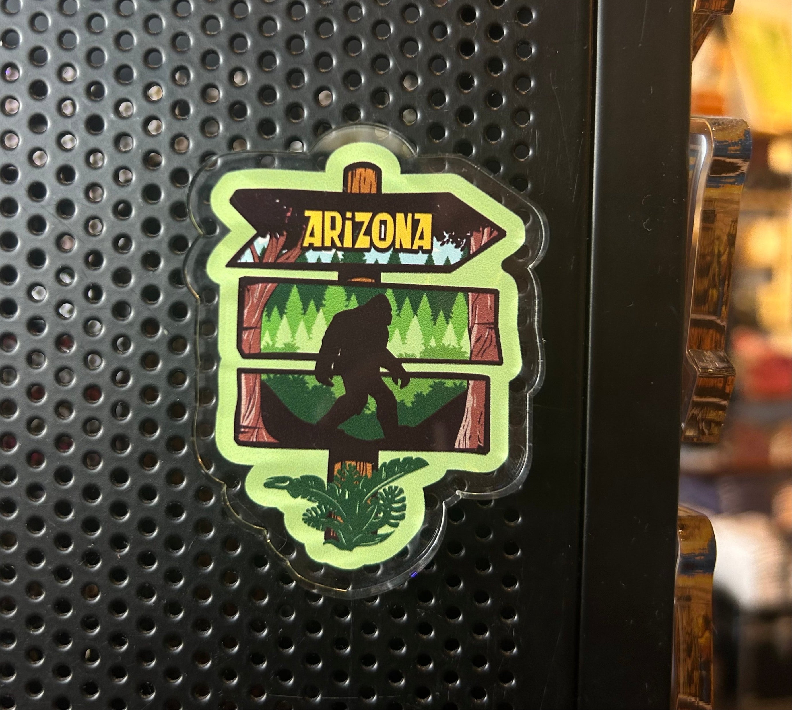 Bigfoot Trail Sign Magnet