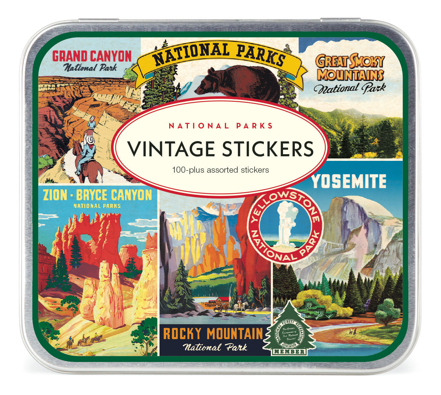 National Parks Vintage Sticker Set