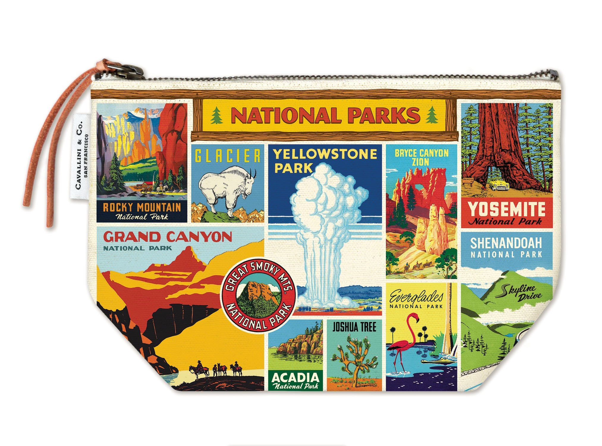 National Parks Vintage Pouch