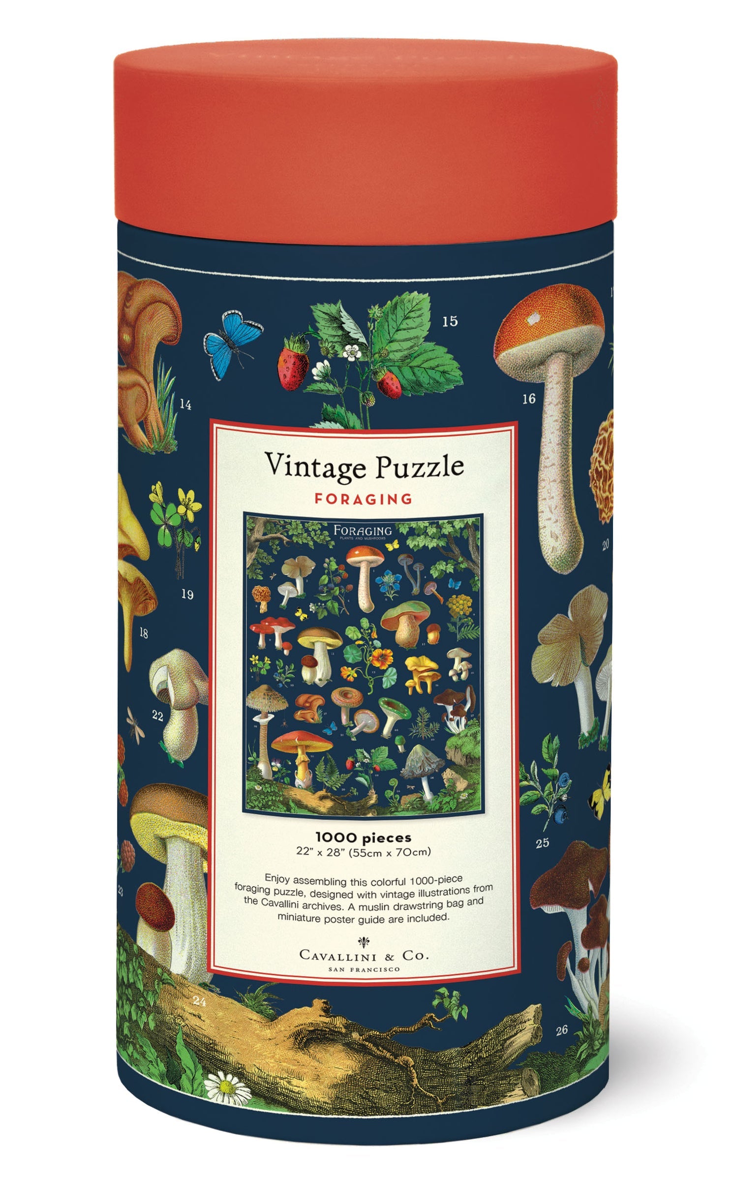 Foraging Mushroom Vintage Puzzle