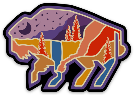 Yellowstone Bison Sticker