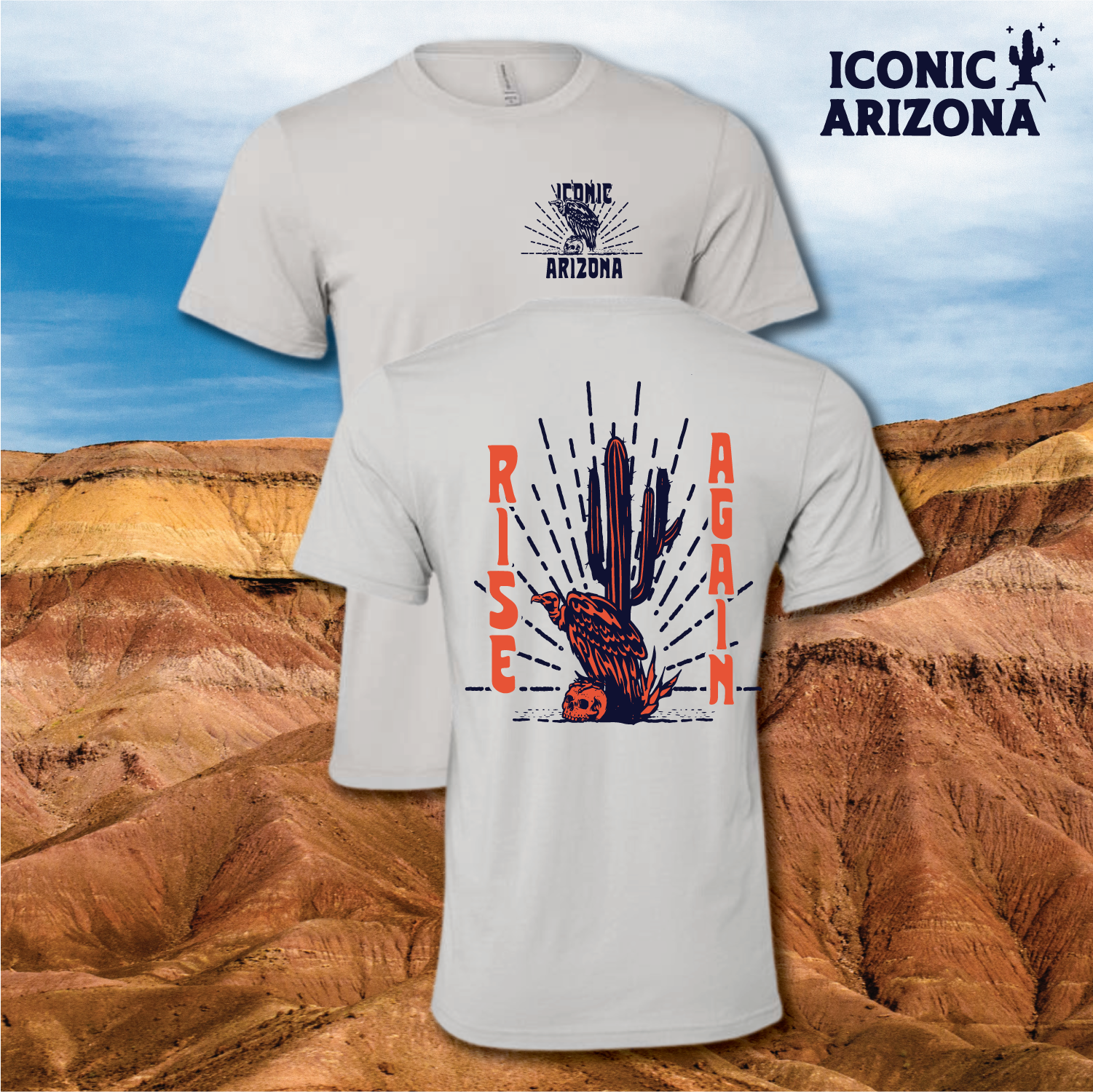 Iconic Arizona Rise Again Tee