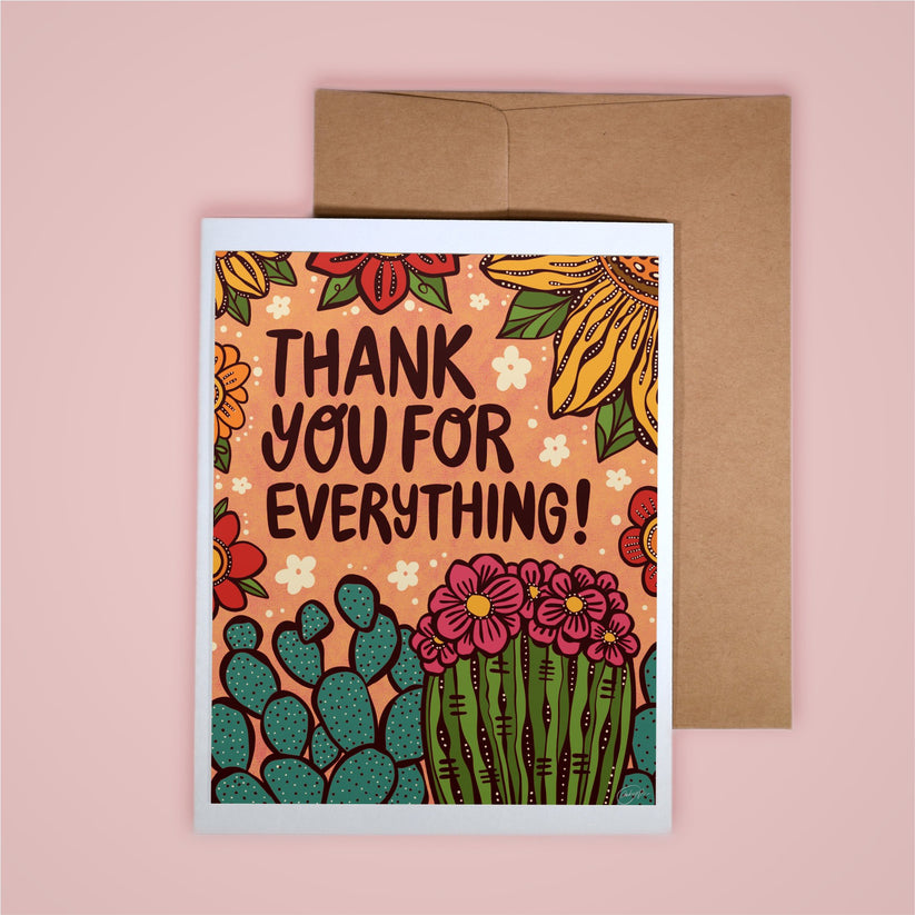 Thank You For Everything Greeting Card