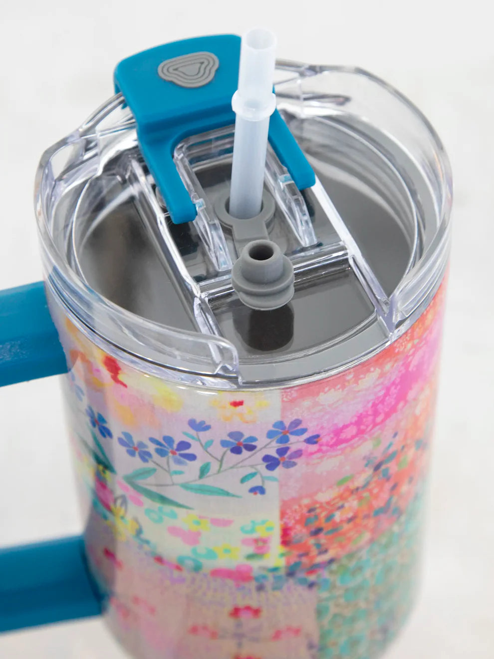 Mega 40 oz Tumbler - Pink Watercolor Patchwork