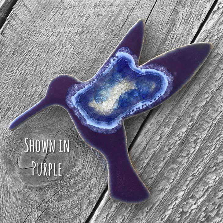 Geode Hummingbird Magnet