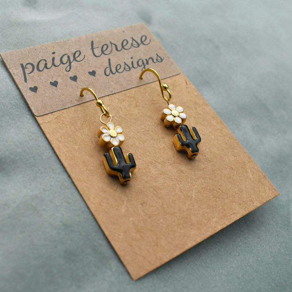 Cactus Flower Earrings