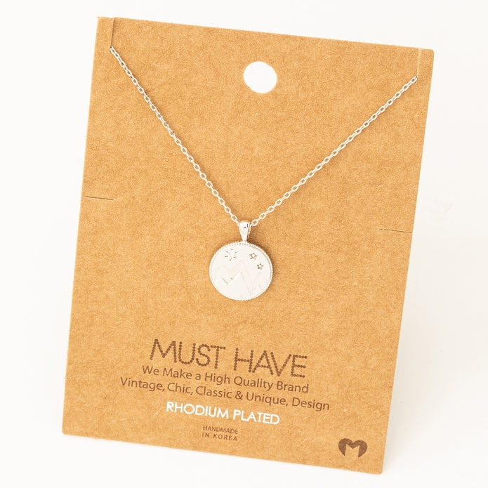 Mountain Coin Necklace
