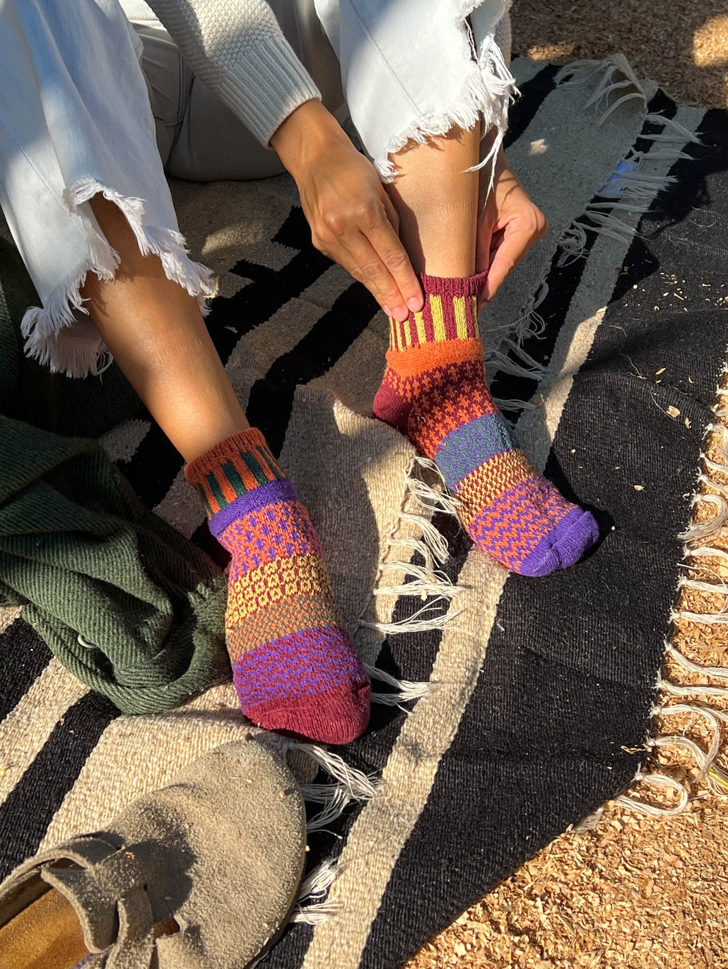 Multicolor Eco Friendly Quarter Socks