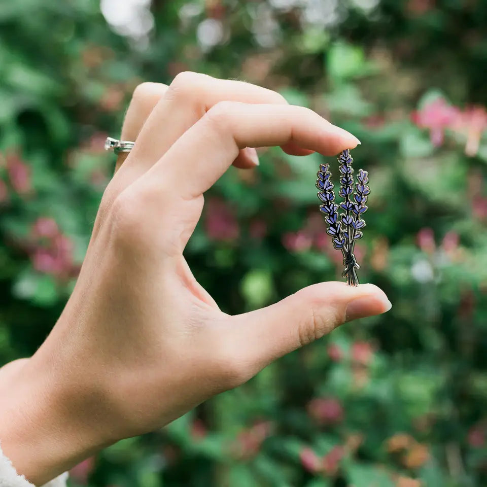 Lavender Enamel Pin