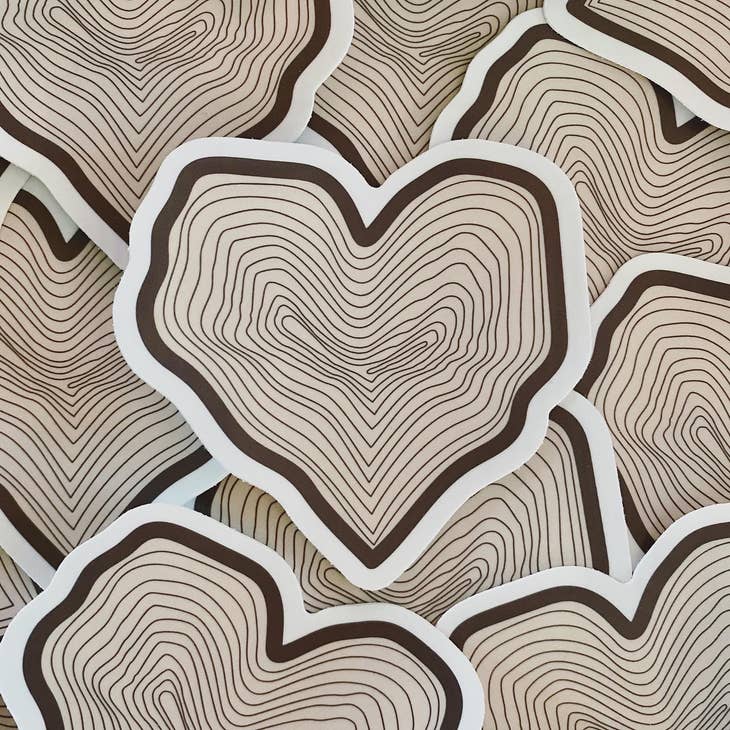 Tree Heart Nature Sticker