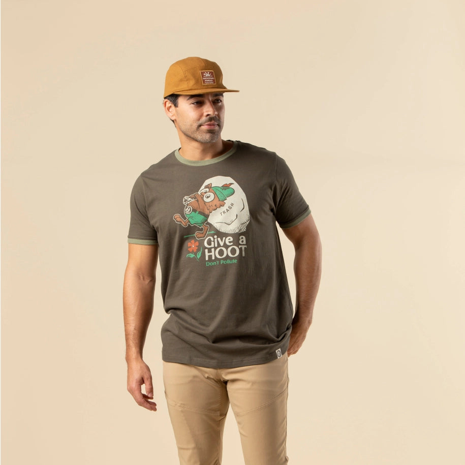 Give A Hoot Ringer Tee