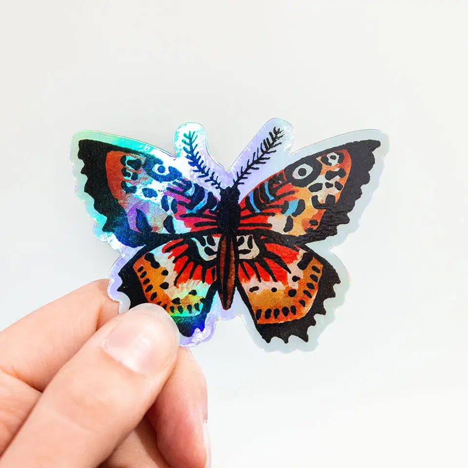 Holographic Butterfly Sticker