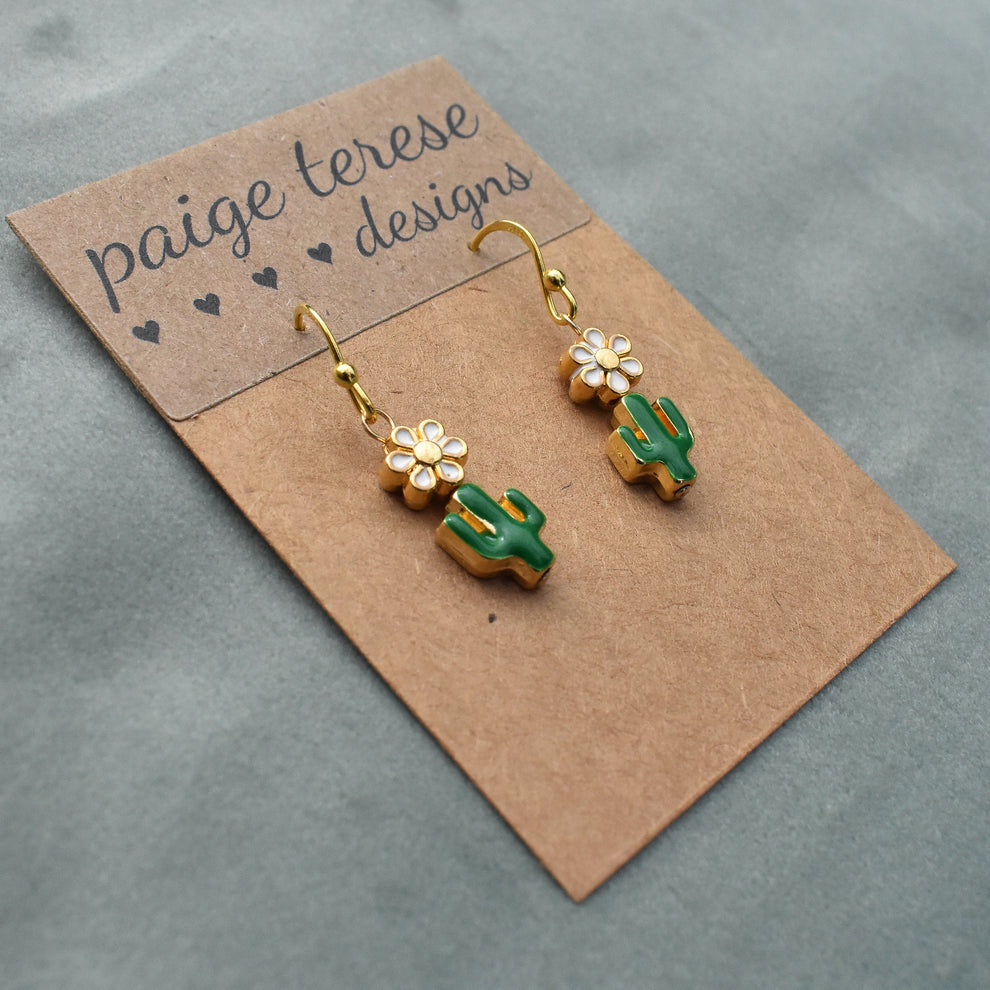 Cactus Flower Earrings