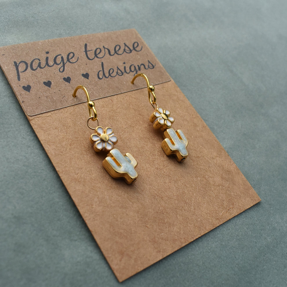 Cactus Flower Earrings