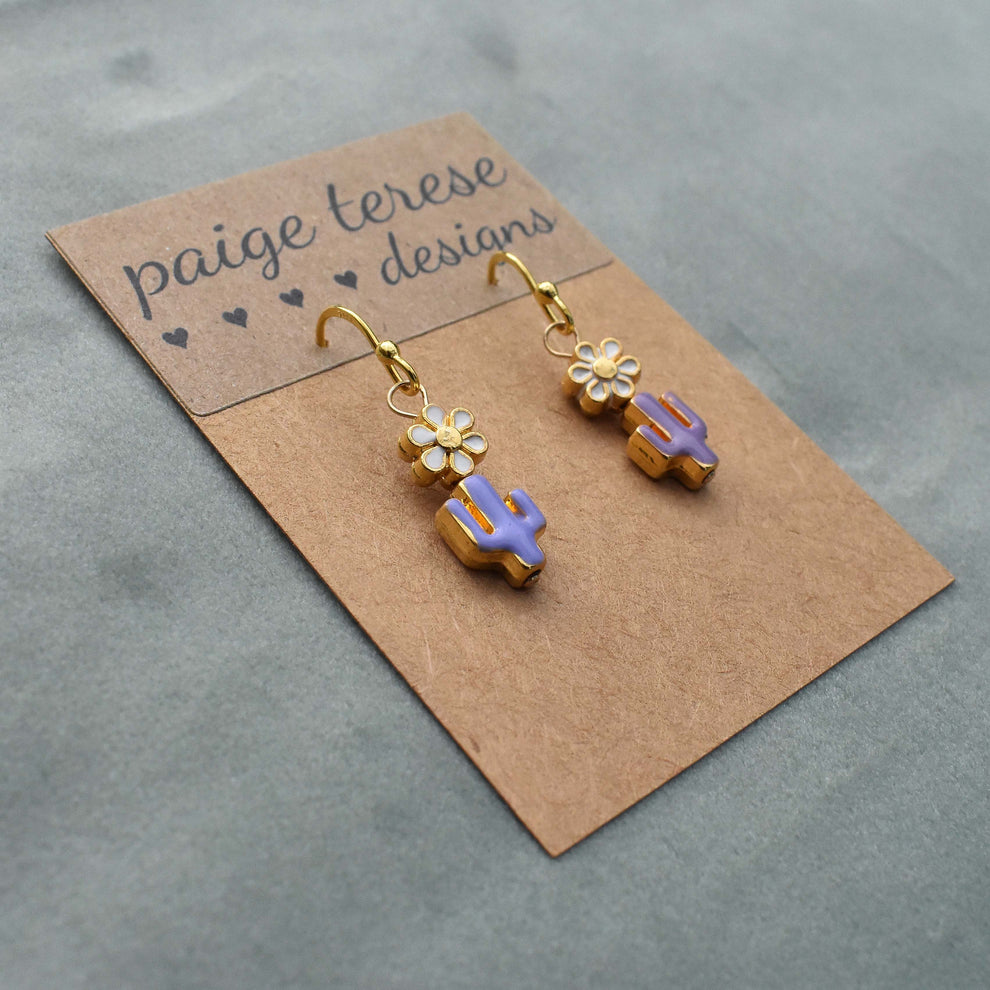 Cactus Flower Earrings