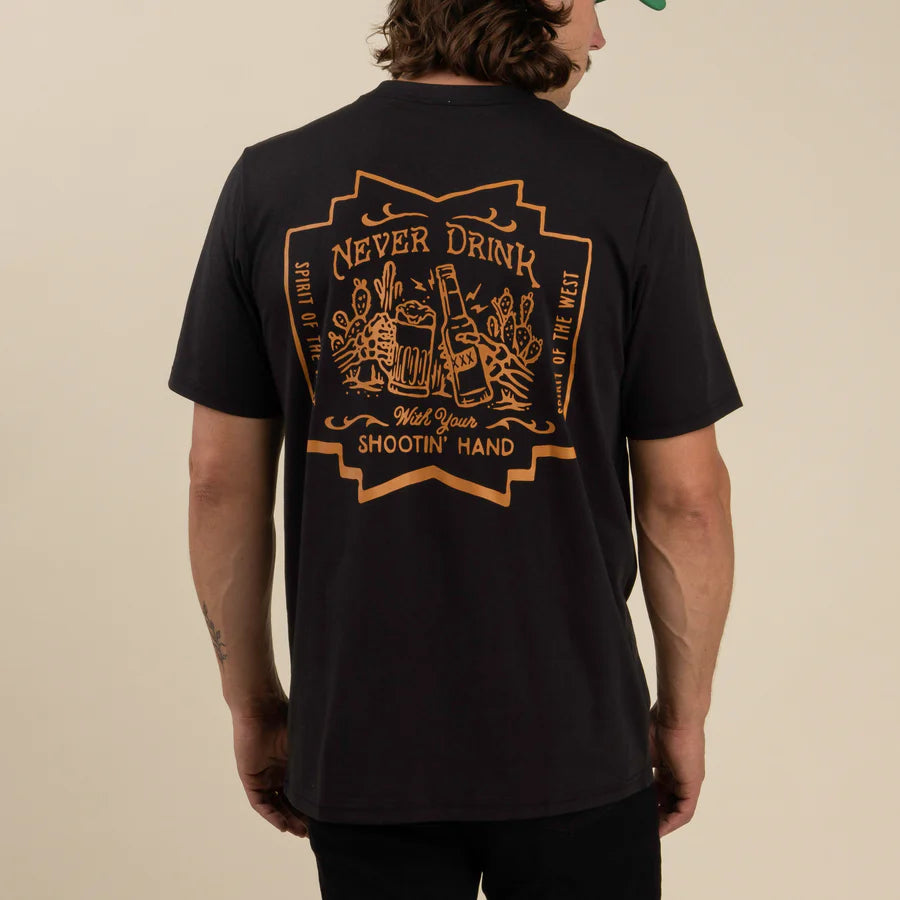 Never Drink With Your Shootin' Hand ¡Salud! Edition T-Shirt