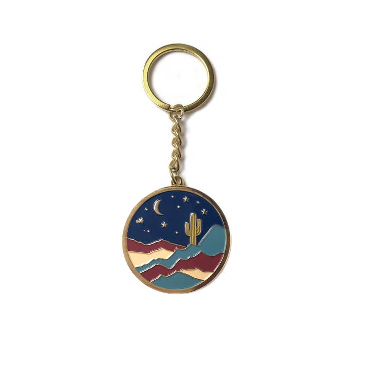 Desert Moon Keychain