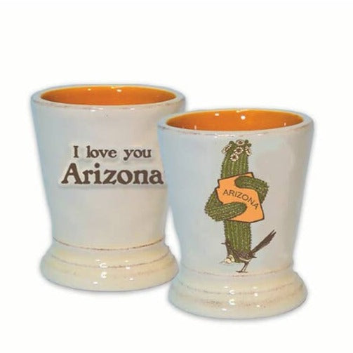 Saguaro Hug Ceramic Shot Glass