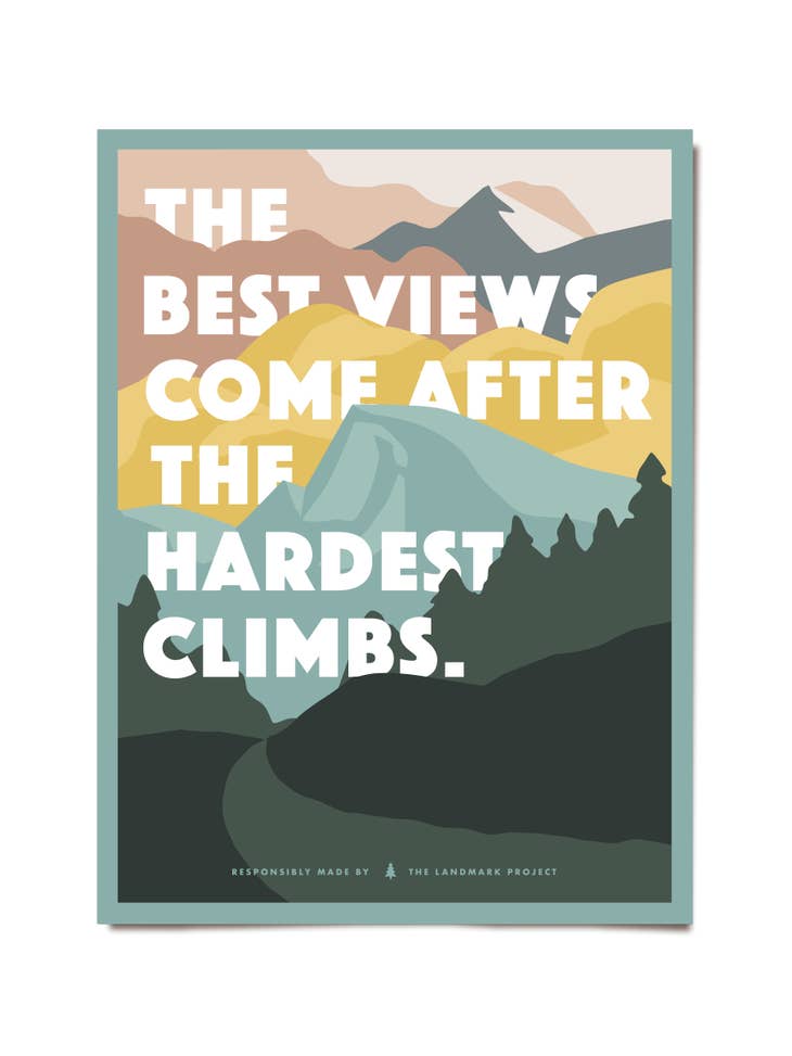 The Hardest Climb Poster - 12 x 16