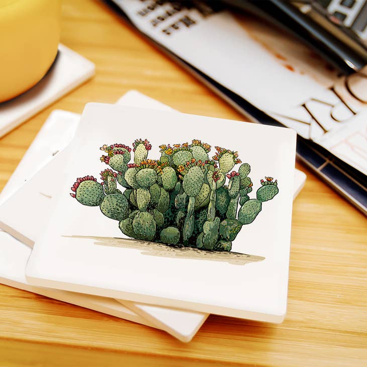 Prickly Pear Cactus Coaster