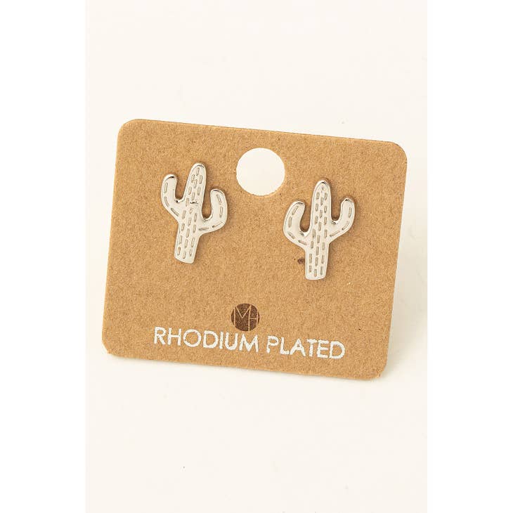 Cactus Stud Earrings