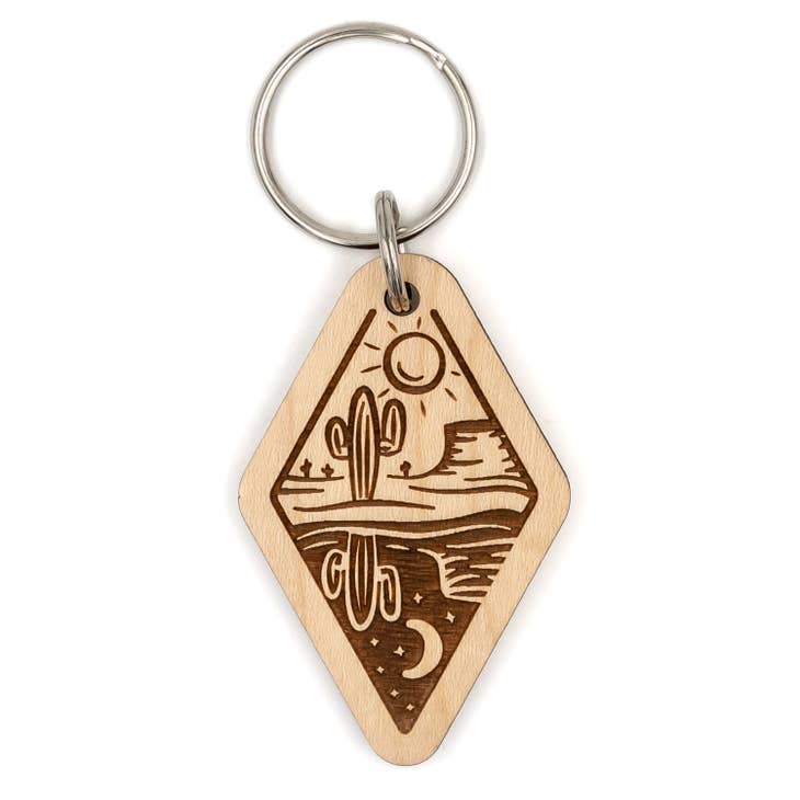 Day & Night Desert Keychain