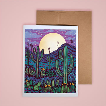 Mystical Moonlight Greeting Card