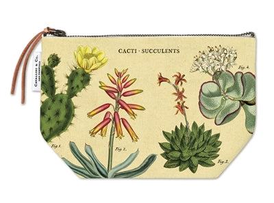 Succulents Vintage Pouch