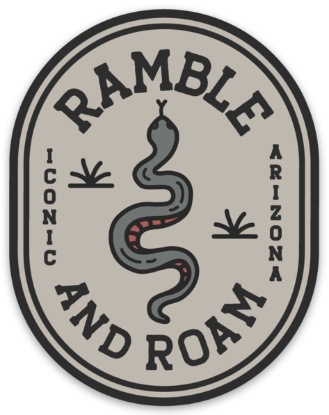 Ramble and Roam Sticker