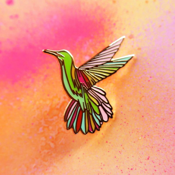 Hummingbird Enamel Pin