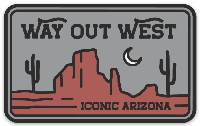 Way Out West Sticker