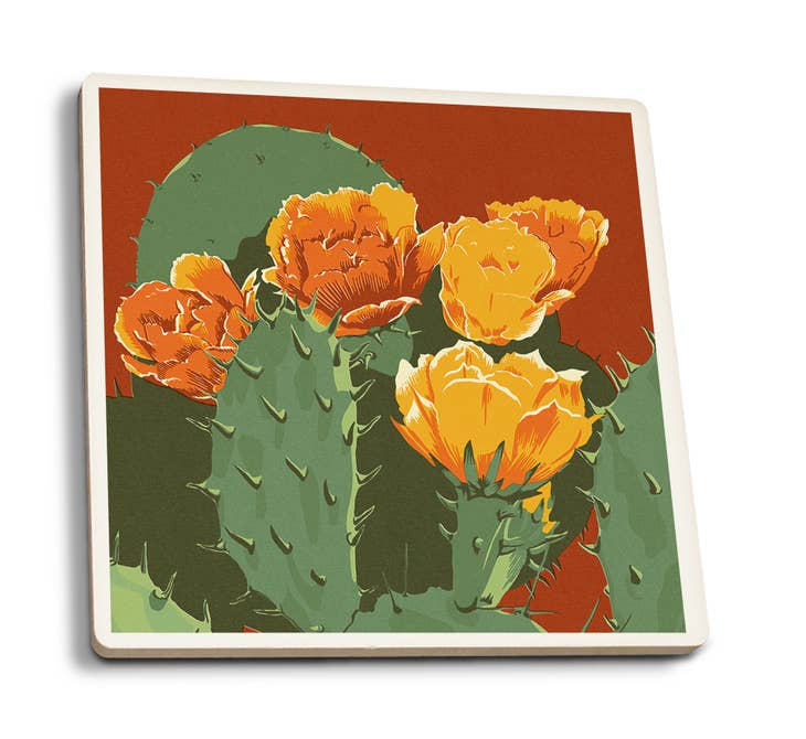 Prickly Pear Bloom Coaster