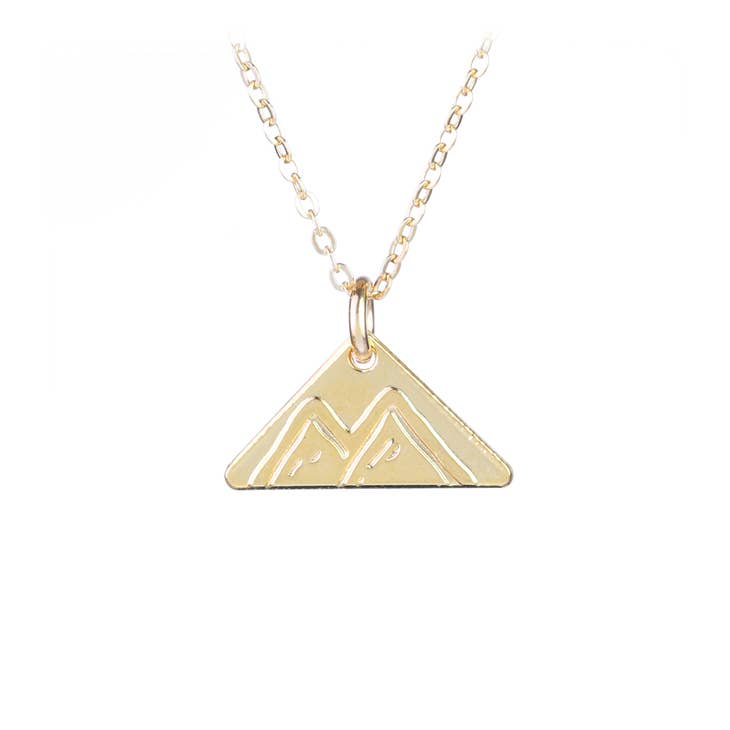 Mountain Peaks Mini Gold-fill Necklace