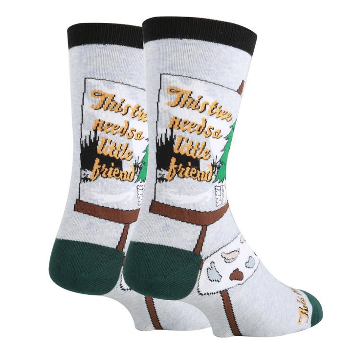 Hug A Tree Bob Ross Socks