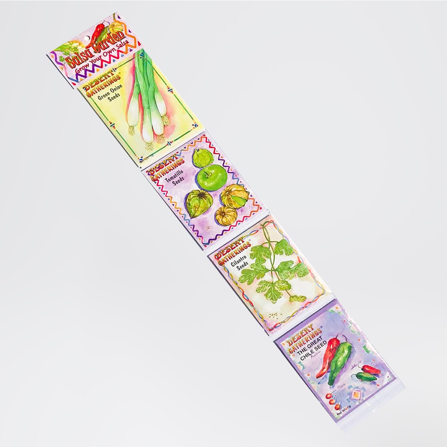 Arizona Salsa Garden Seed Packet Strip